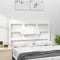 vidaXL - Hoofdbord - 105,5x4x100 - cm - massief - grenenhout - wit