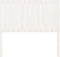 vidaXL - Hoofdbord - 105,5x4x100 - cm - massief - grenenhout - wit