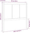 vidaXL - Hoofdbord - 105,5x4x100 - cm - massief - grenenhout - wit