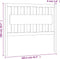 vidaXL - Hoofdbord - 105,5x4x100 - cm - massief - grenenhout - zwart