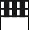 vidaXL - Hoofdbord - 105,5x4x100 - cm - massief - grenenhout - zwart