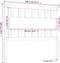 vidaXL - Hoofdbord - 105,5x4x100 - cm - massief - grenenhout - zwart