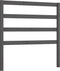 vidaXL - Hoofdbord - 106x4x100 - cm - massief - grenenhout - grijs