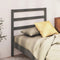 vidaXL - Hoofdbord - 106x4x100 - cm - massief - grenenhout - grijs