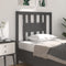 vidaXL - Hoofdbord - 106x4x100 - cm - massief - grenenhout - grijs