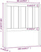 vidaXL - Hoofdbord - 106x4x100 - cm - massief - grenenhout - grijs