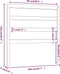 vidaXL - Hoofdbord - 106x4x100 - cm - massief - grenenhout - grijs