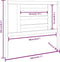 vidaXL - Hoofdbord - 106x4x100 - cm - massief - grenenhout - grijs