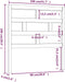 vidaXL - Hoofdbord - 106x4x100 - cm - massief - grenenhout - grijs