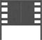 vidaXL - Hoofdbord - 106x4x100 - cm - massief - grenenhout - grijs