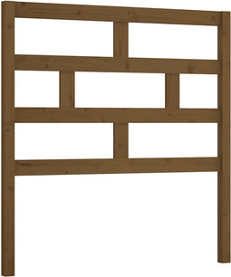 vidaXL - Hoofdbord - 106x4x100 - cm - massief - grenenhout - honingbruin