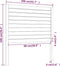 vidaXL - Hoofdbord - 106x4x100 - cm - massief - grenenhout