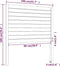 vidaXL - Hoofdbord - 106x4x100 - cm - massief - grenenhout - honingbruin