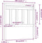 vidaXL - Hoofdbord - 106x4x100 - cm - massief - grenenhout
