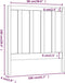 vidaXL - Hoofdbord - 106x4x100 - cm - massief - grenenhout