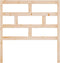 vidaXL - Hoofdbord - 106x4x100 - cm - massief - grenenhout
