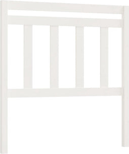 vidaXL - Hoofdbord - 106x4x100 - cm - massief - grenenhout - wit