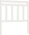 vidaXL - Hoofdbord - 106x4x100 - cm - massief - grenenhout - wit