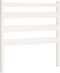 vidaXL - Hoofdbord - 106x4x100 - cm - massief - grenenhout - wit