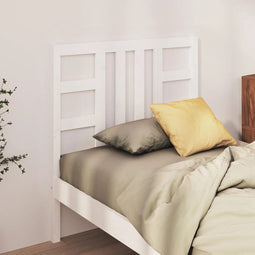 vidaXL - Hoofdbord - 106x4x100 - cm - massief - grenenhout - wit