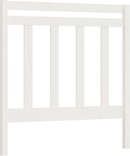 vidaXL - Hoofdbord - 106x4x100 - cm - massief - grenenhout - wit