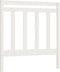vidaXL - Hoofdbord - 106x4x100 - cm - massief - grenenhout - wit