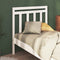 vidaXL - Hoofdbord - 106x4x100 - cm - massief - grenenhout - wit
