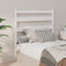 vidaXL - Hoofdbord - 106x4x100 - cm - massief - grenenhout - wit