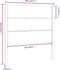 vidaXL - Hoofdbord - 106x4x100 - cm - massief - grenenhout - wit