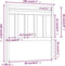 vidaXL - Hoofdbord - 106x4x100 - cm - massief - grenenhout - wit