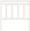 vidaXL - Hoofdbord - 106x4x100 - cm - massief - grenenhout - wit