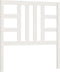 vidaXL - Hoofdbord - 106x4x100 - cm - massief - grenenhout - wit