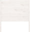 vidaXL - Hoofdbord - 106x4x100 - cm - massief - grenenhout - wit