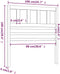 vidaXL - Hoofdbord - 106x4x100 - cm - massief - grenenhout - zwart