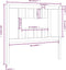 vidaXL - Hoofdbord - 106x4x100 - cm - massief - grenenhout - zwart