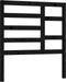 vidaXL - Hoofdbord - 106x4x104 - cm - massief - grenenhout - zwart