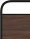 vidaXL - Hoofdbord - 107 - cm - bewerkt - hout - en - staal - bruin - eikenkleurig