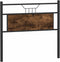 vidaXL - Hoofdbord - 107 - cm - bewerkt - hout - en - staal - gerookt - eikenkleurig