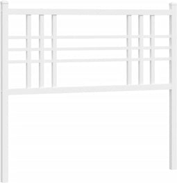 vidaXL - Hoofdbord - 107 - cm - metaal - wit