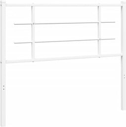 vidaXL - Hoofdbord - 107 - cm - metaal - wit