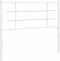vidaXL - Hoofdbord - 107 - cm - metaal - wit