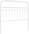 vidaXL - Hoofdbord - 107 - cm - metaal - wit