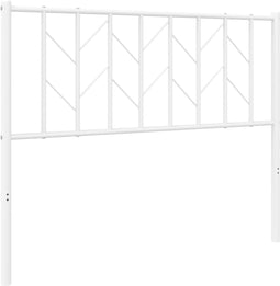 vidaXL - Hoofdbord - 107 - cm - metaal - wit