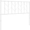 vidaXL - Hoofdbord - 107 - cm - metaal - wit