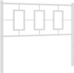 vidaXL - Hoofdbord - 107 - cm - metaal - wit