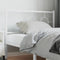 vidaXL - Hoofdbord - 107 - cm - metaal - wit