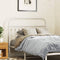 vidaXL - Hoofdbord - 107 - cm - metaal - wit