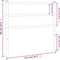 vidaXL - Hoofdbord - 107 - cm - metaal - wit