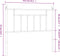 vidaXL - Hoofdbord - 107 - cm - metaal - wit