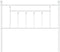 vidaXL - Hoofdbord - 107 - cm - metaal - wit